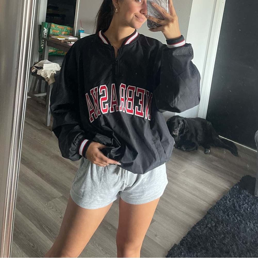 nebraska windbreaker pullover